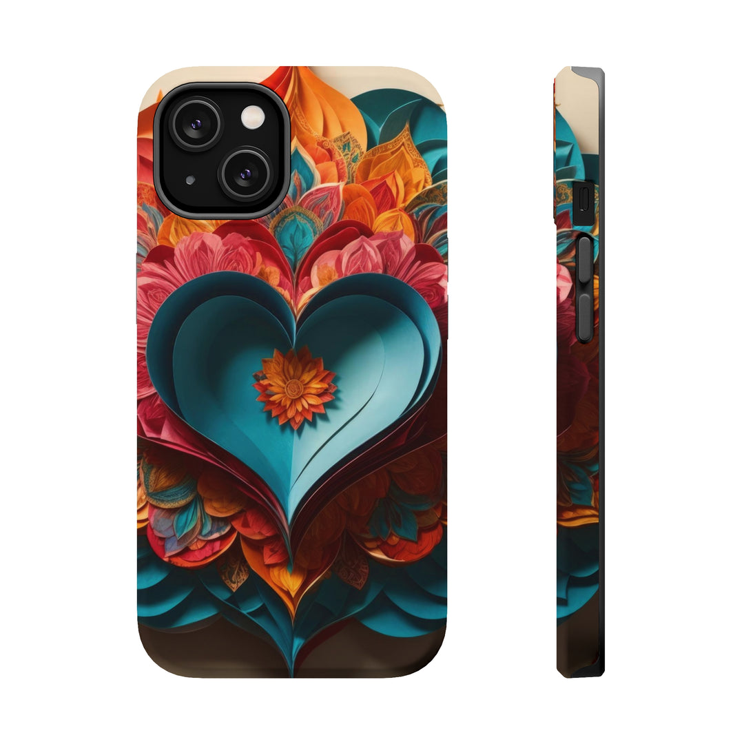 Colorful Heart Blossoms - MagSafe Tough Case