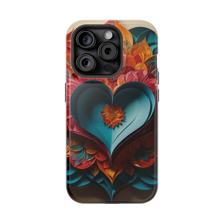 Colorful Heart Blossoms - MagSafe Tough Case