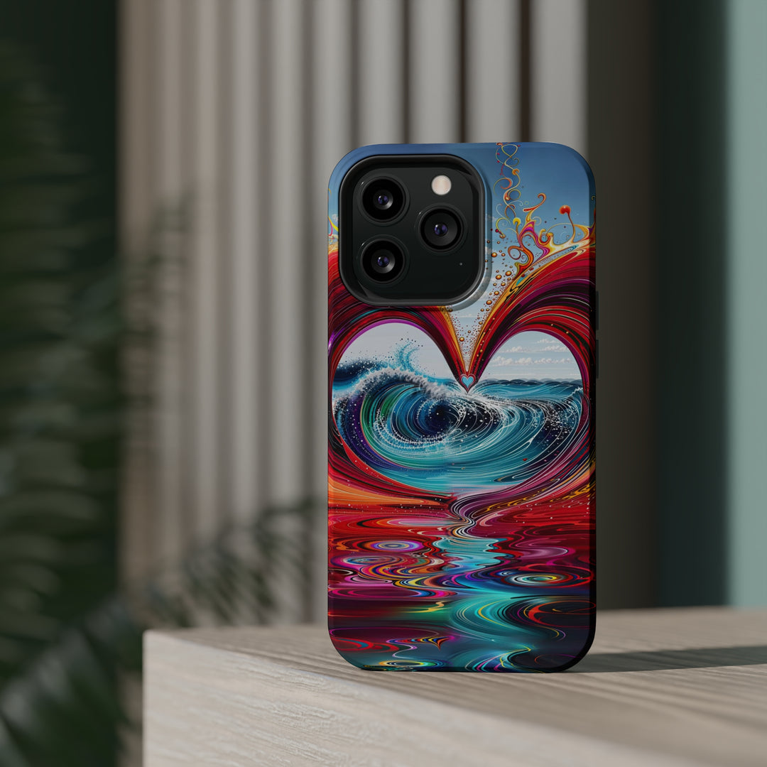 Vibrant Heart Waves - MagSafe Tough Case