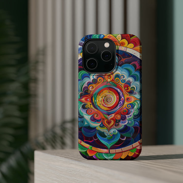 Vibrant Cosmic Mandala - MagSafe Tough Case