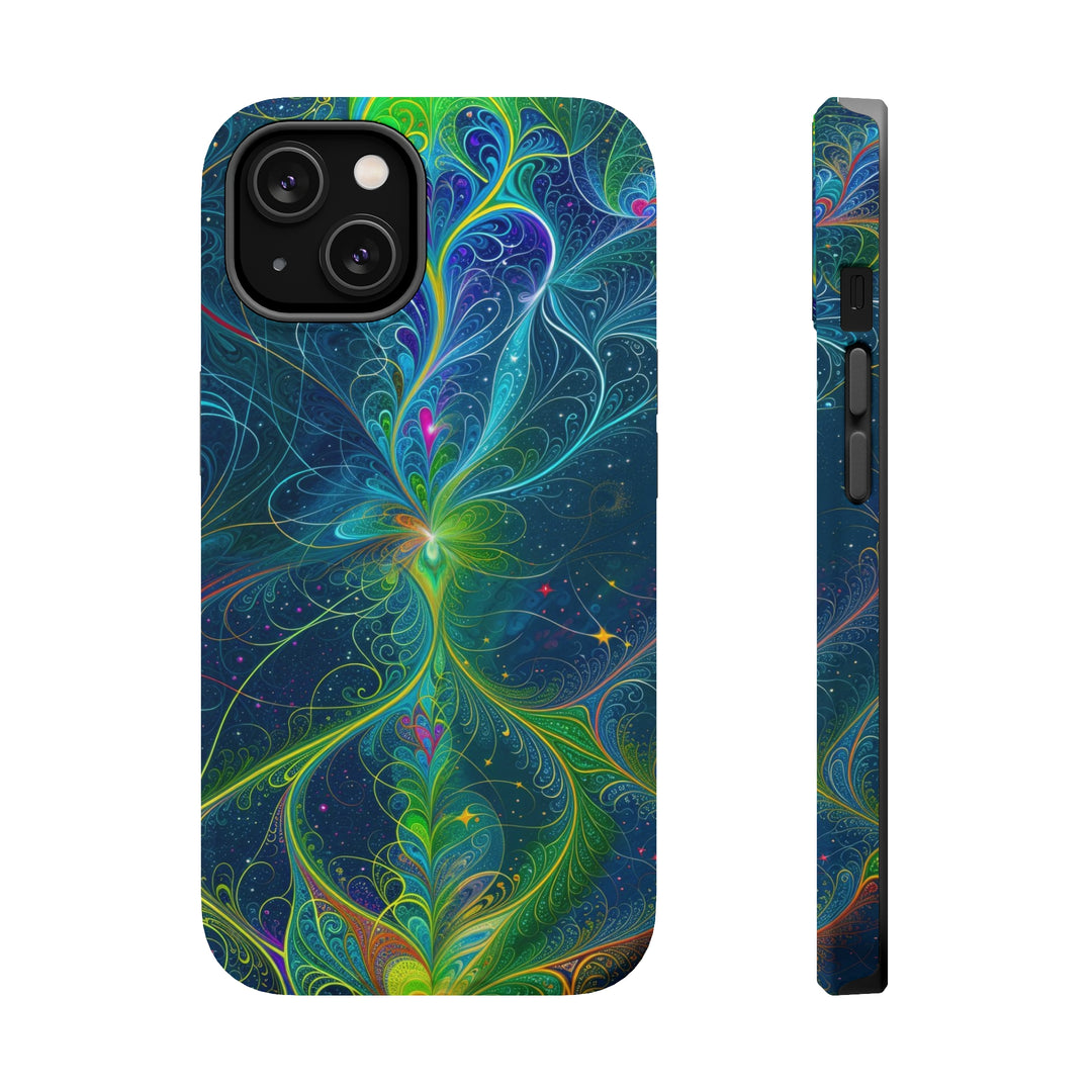 Vibrant Fractal Blossom - MagSafe Tough Case