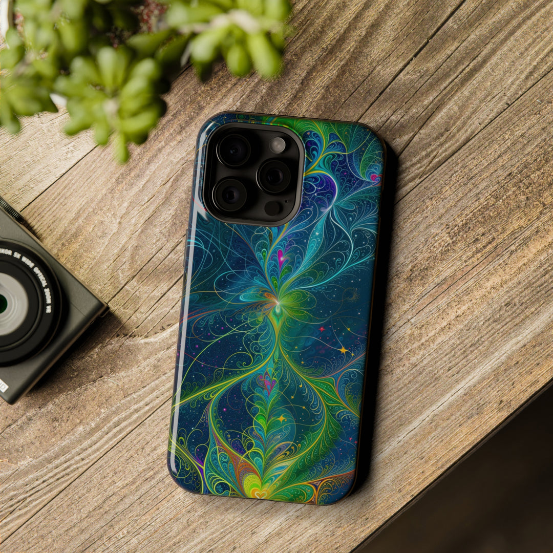 Vibrant Fractal Blossom - MagSafe Tough Case