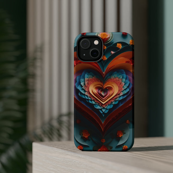 Blooming Heart Layers - MagSafe Tough Case