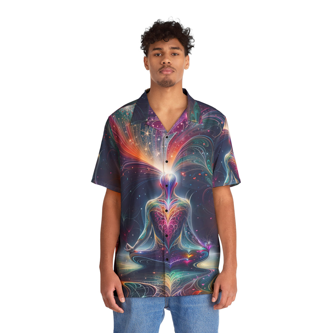 Cosmic Meditation Harmony - Men's Hawaiian Shirt