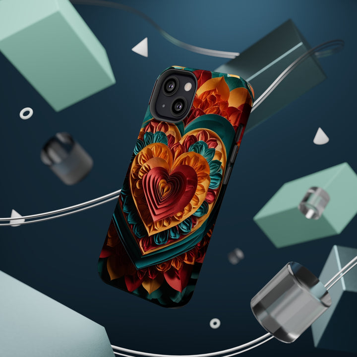 Vibrant Layered Heart - MagSafe Tough Case