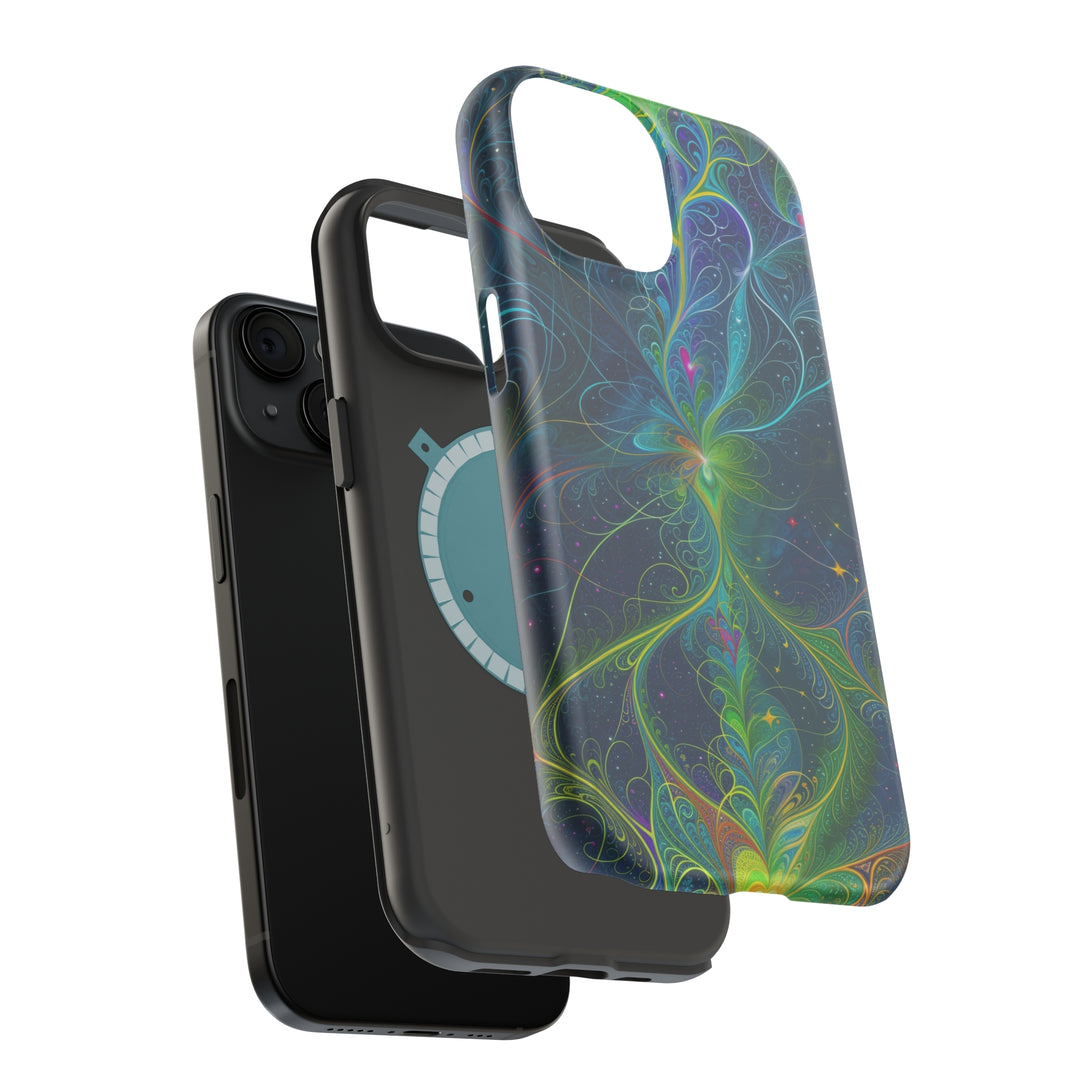 Vibrant Fractal Blossom - MagSafe Tough Case