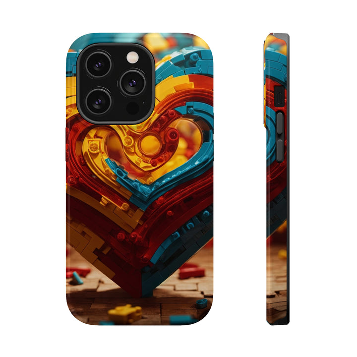 Colorful Heart Construction - MagSafe Tough Case