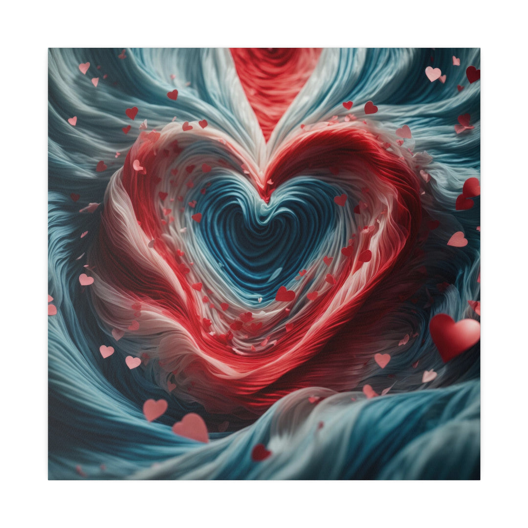 Swirling Heart Embrace - Matte Canvas