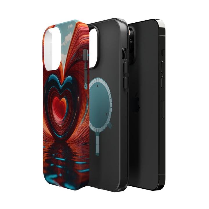 Swirling Heart Reflection - MagSafe Tough Case