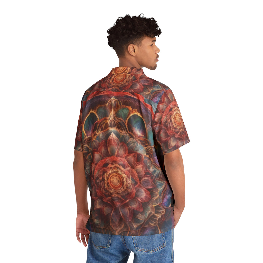 Ethereal Floral Mandala - Men's Hawaiian Shirt