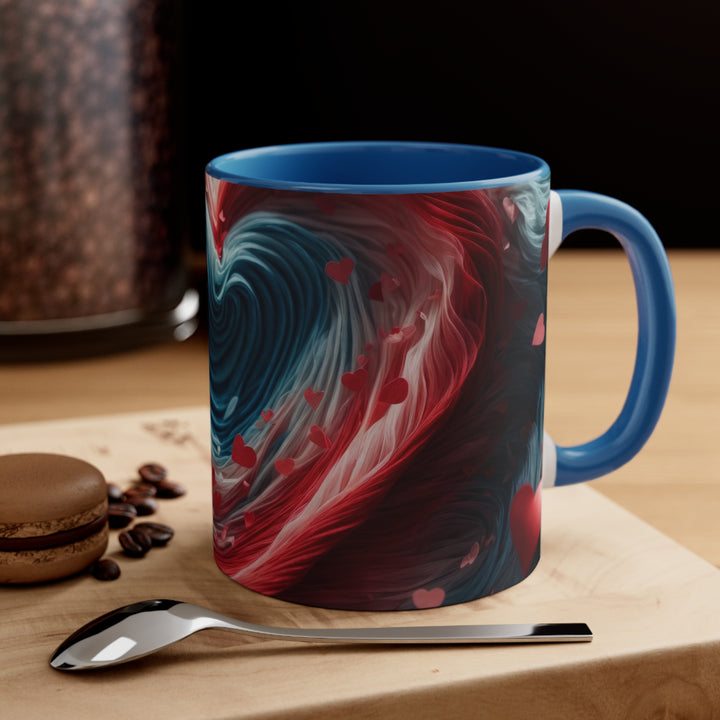 Swirling Heart Embrace - Accent Coffee Mug