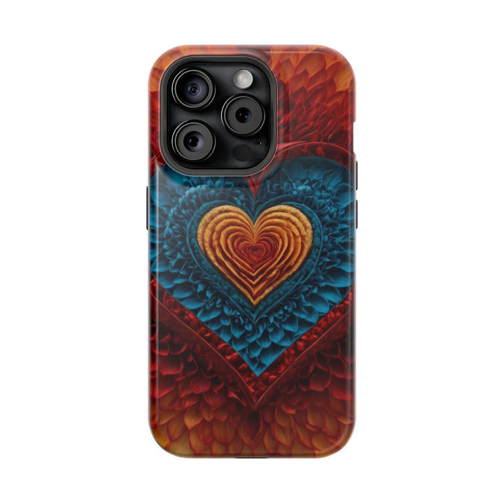 Vibrant Heart Layers - MagSafe Tough Case