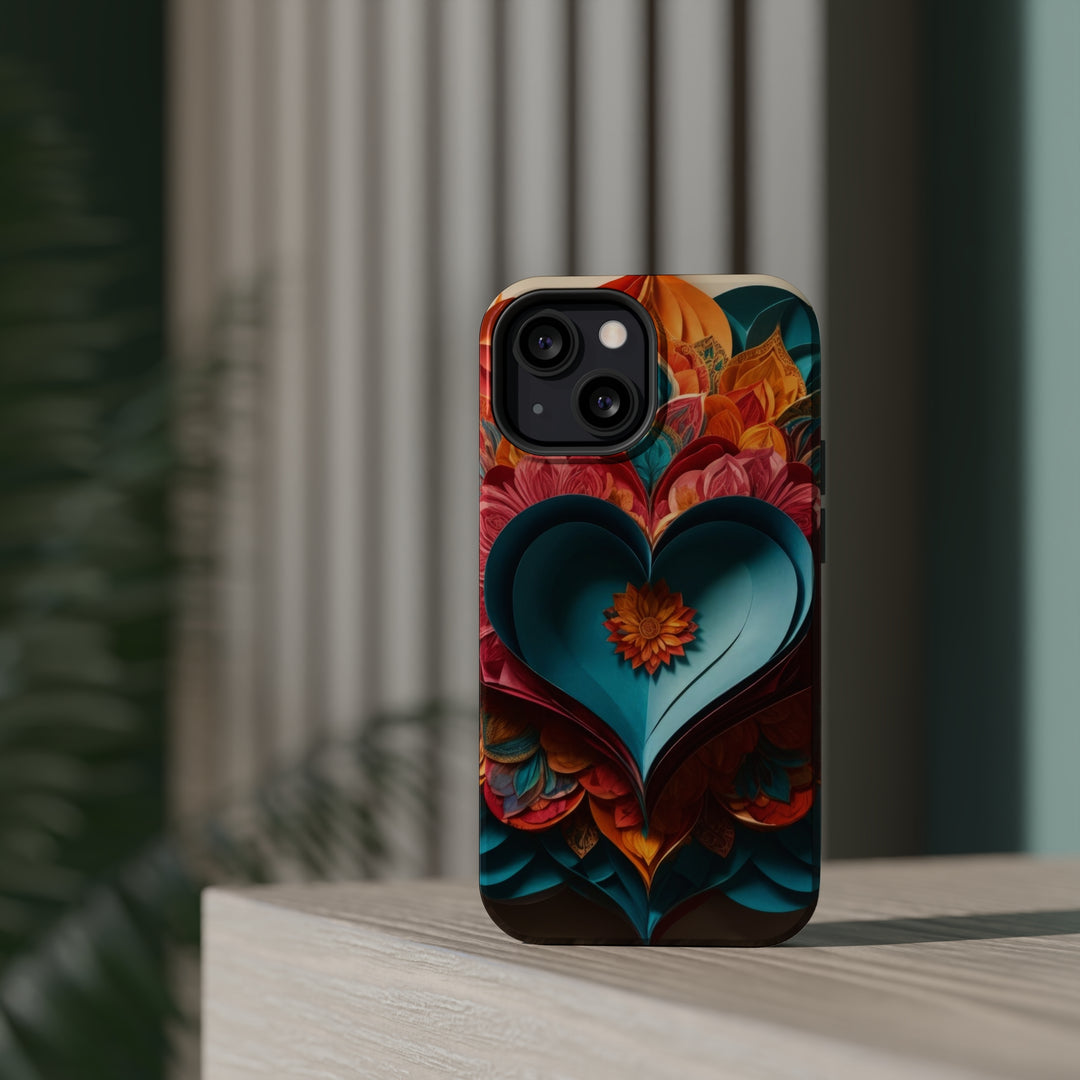 Colorful Heart Blossoms - MagSafe Tough Case