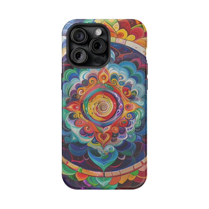 Vibrant Cosmic Mandala - MagSafe Tough Case