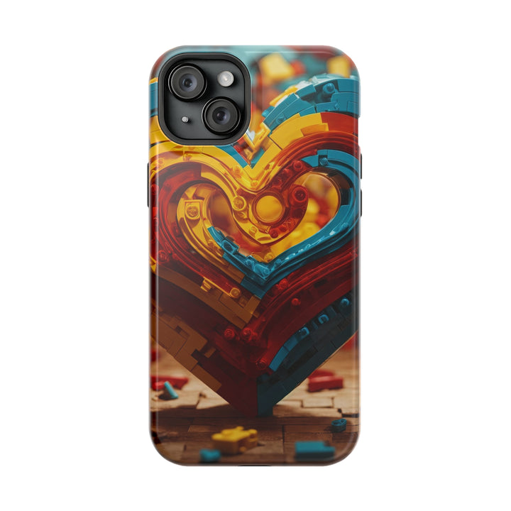 Colorful Heart Construction - MagSafe Tough Case