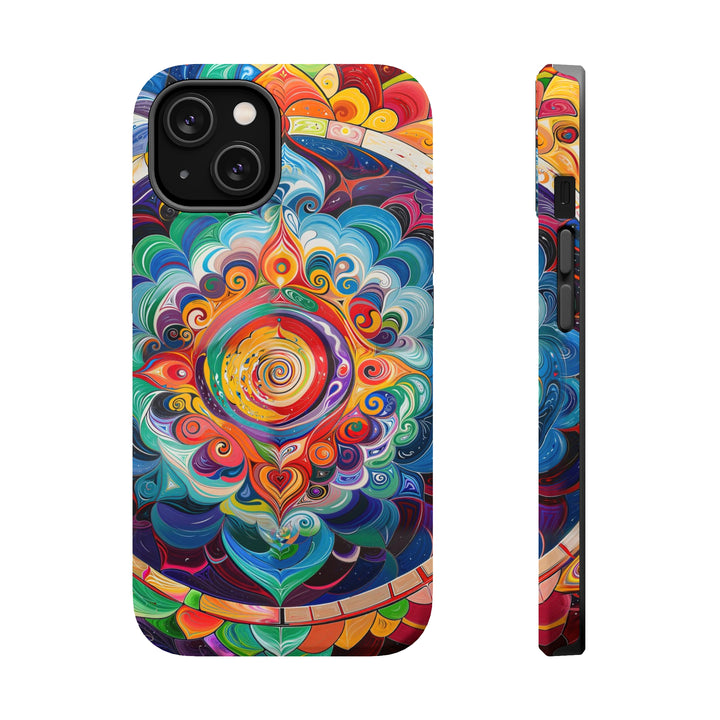 Vibrant Cosmic Mandala - MagSafe Tough Case