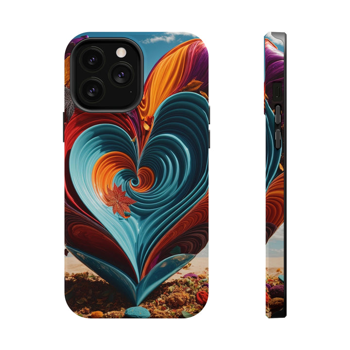 Vibrant Heart Spiral - MagSafe Tough Case