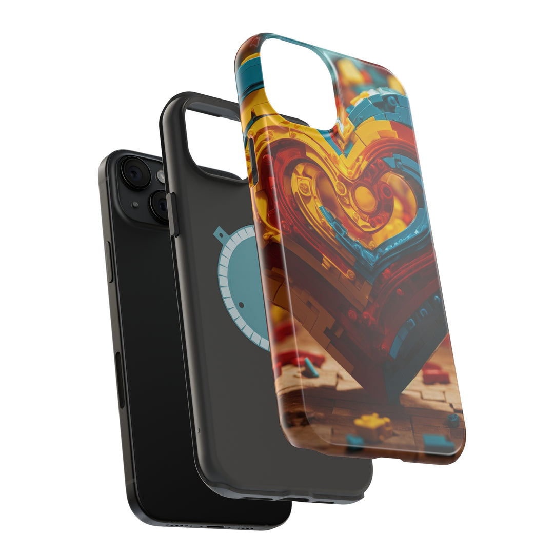 Colorful Heart Construction - MagSafe Tough Case