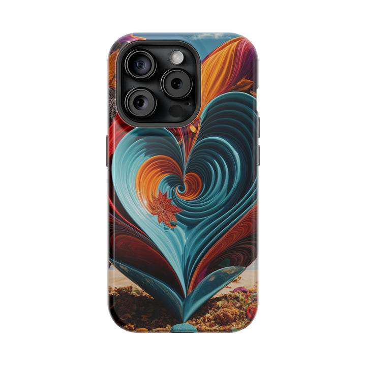 Vibrant Heart Spiral - MagSafe Tough Case