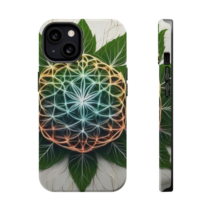 Vibrant Geometric Botanical - MagSafe Tough Case