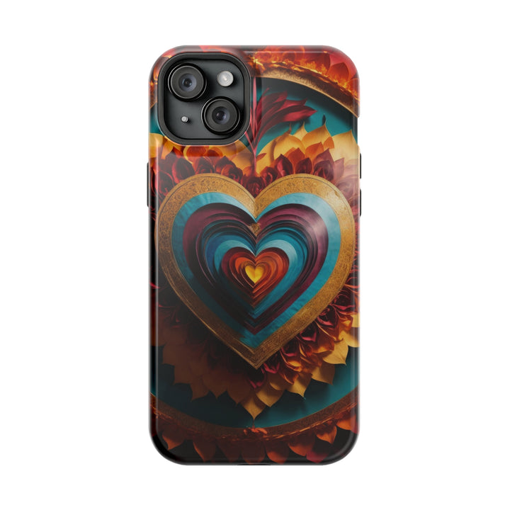 Vibrant Layered Heart - MagSafe Tough Case