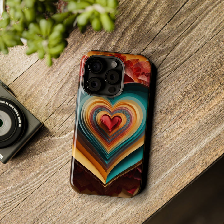 Layered Heart Blossoms - MagSafe Tough Case