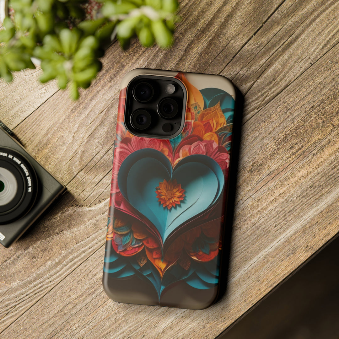 Colorful Heart Blossoms - MagSafe Tough Case