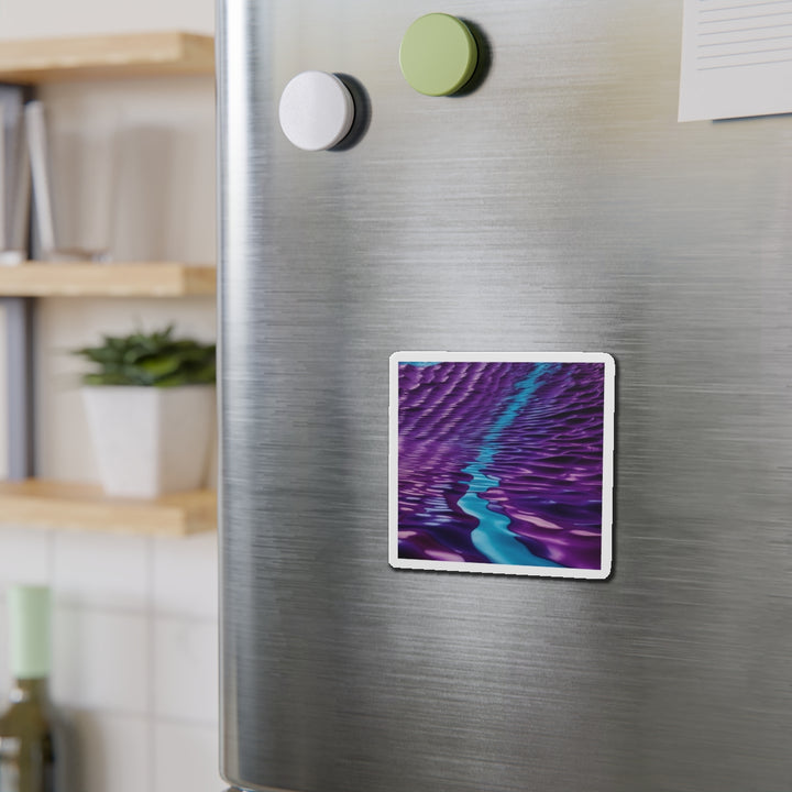 Amethyst Waves Illusion - Die-cut Magnet