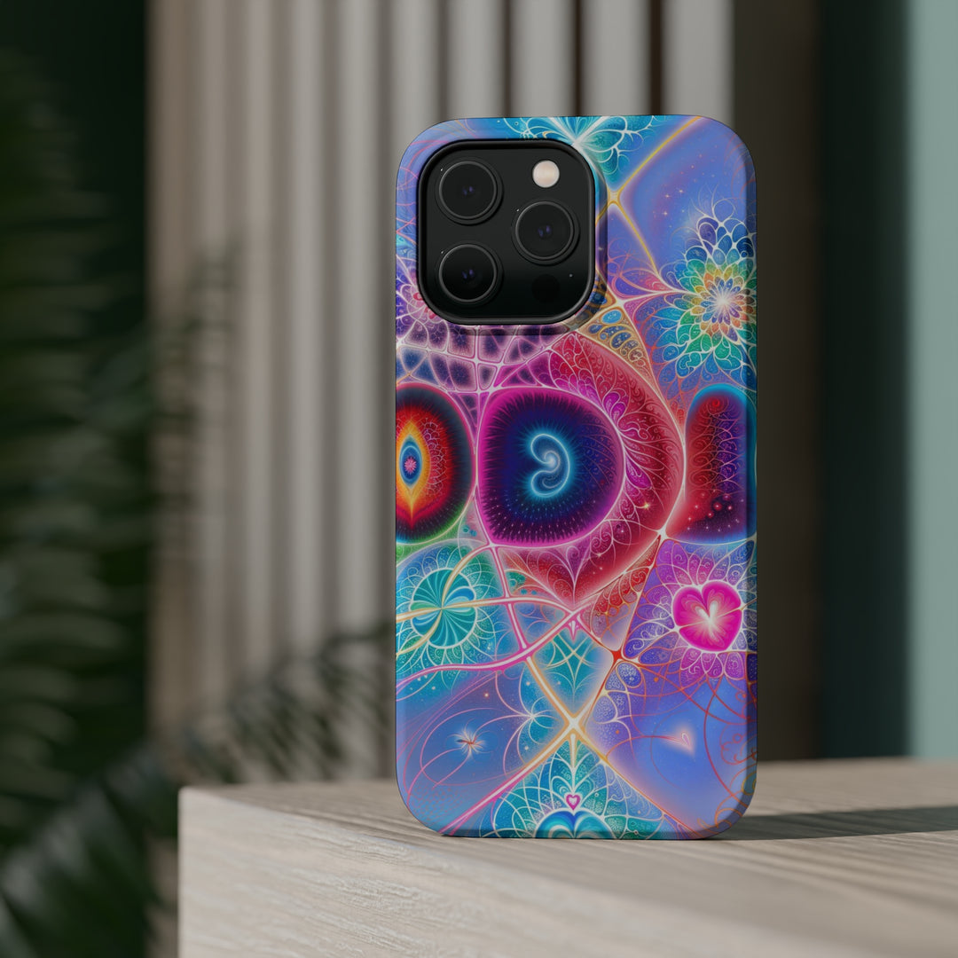 Vibrant Fractal Blossoms - MagSafe Tough Case