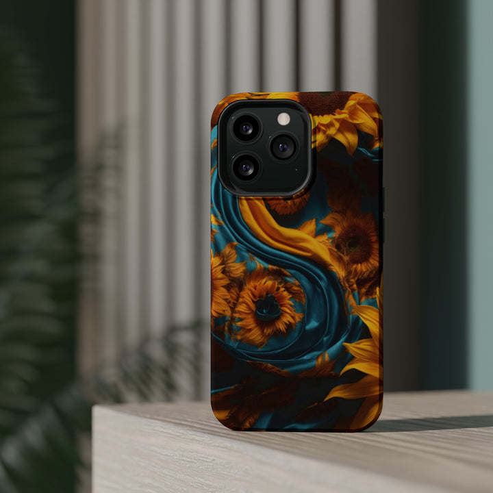 Sunflower Satin Swirl - MagSafe Tough Case