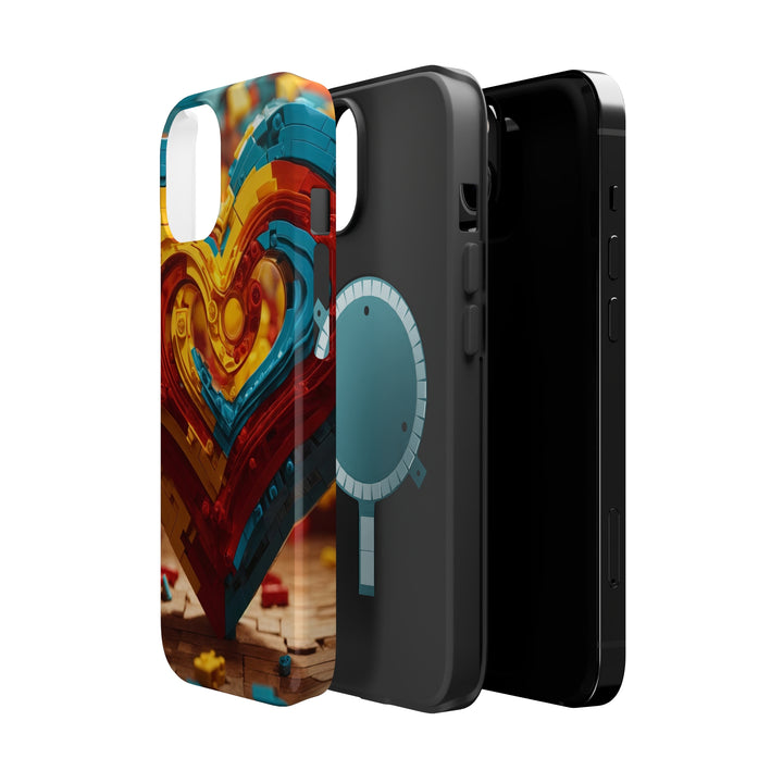 Colorful Heart Construction - MagSafe Tough Case