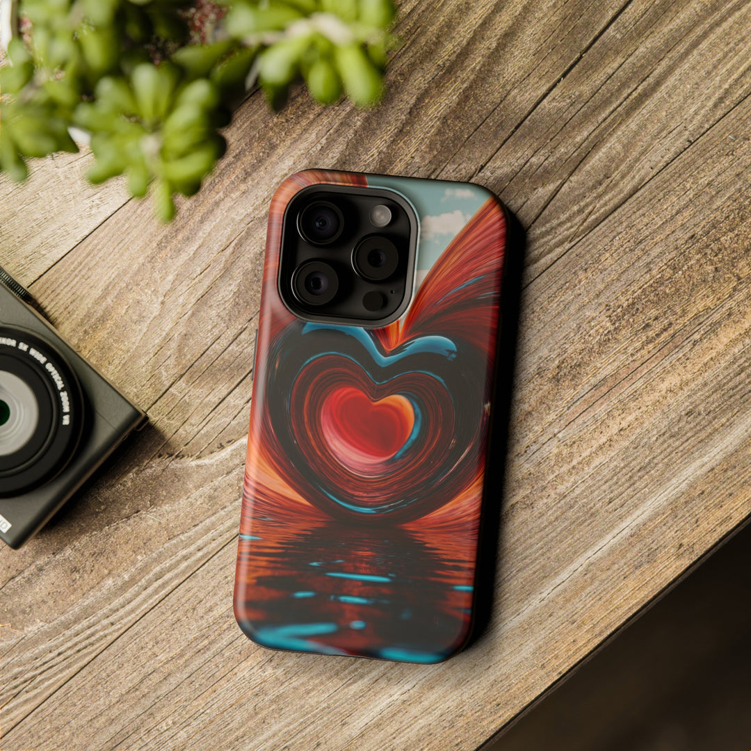 Swirling Heart Reflection - MagSafe Tough Case