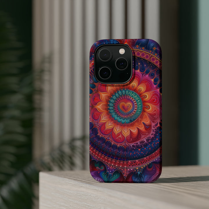 Vibrant Spiral Mandala - MagSafe Tough Case