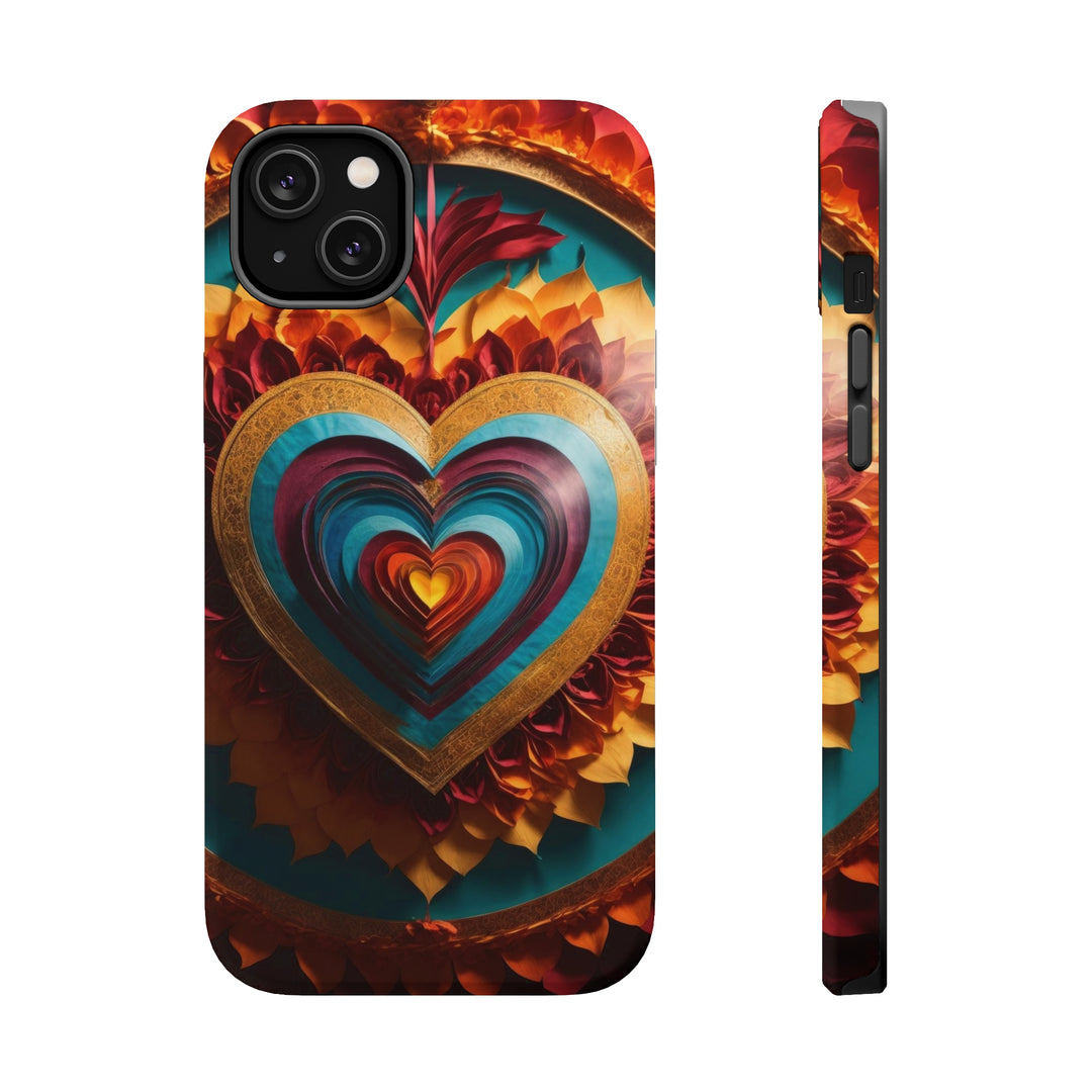 Vibrant Layered Heart - MagSafe Tough Case