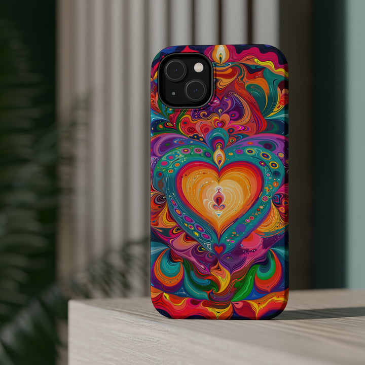 Vibrant Swirling Heart - MagSafe Tough Case