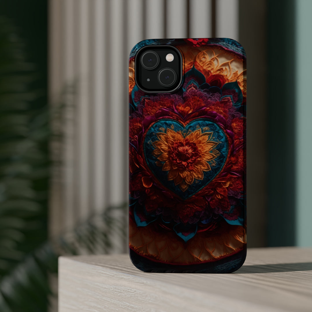 Radiant Floral Mandala - MagSafe Tough Case