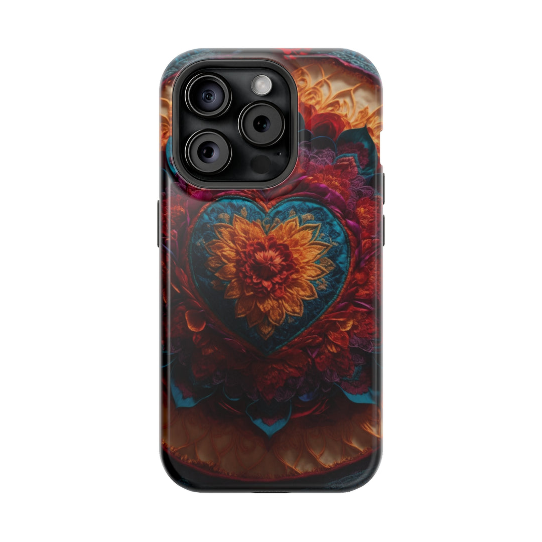 Radiant Floral Mandala - MagSafe Tough Case