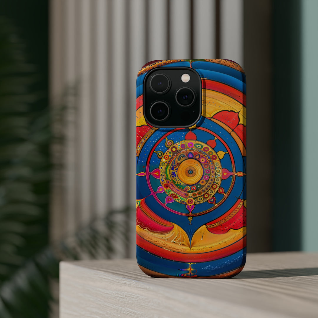 Vibrant Cosmic Spiral - MagSafe Tough Case