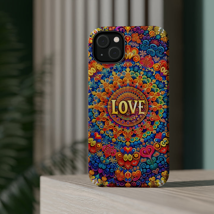 Vibrant Love Mandala - MagSafe Tough Case