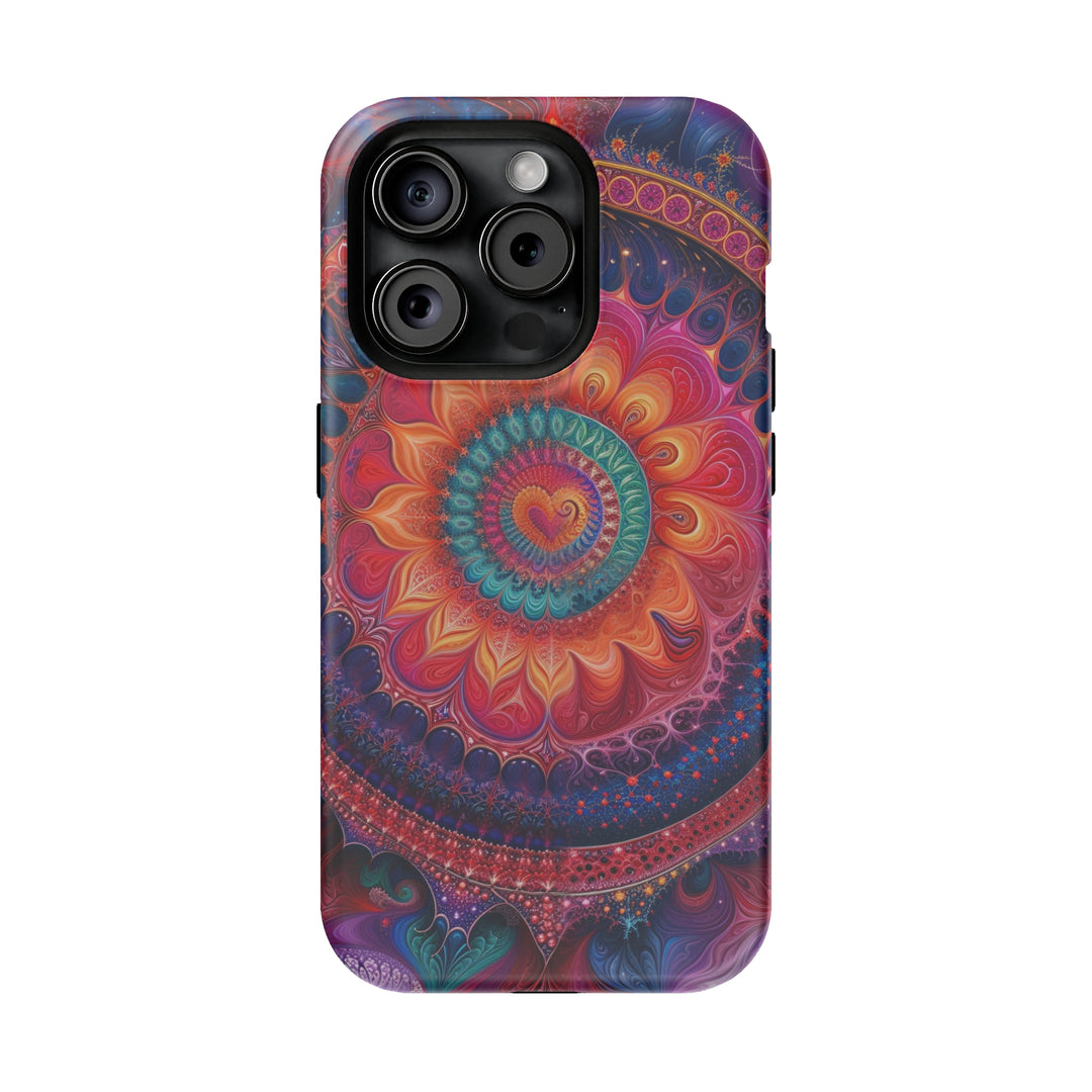 Vibrant Spiral Mandala - MagSafe Tough Case