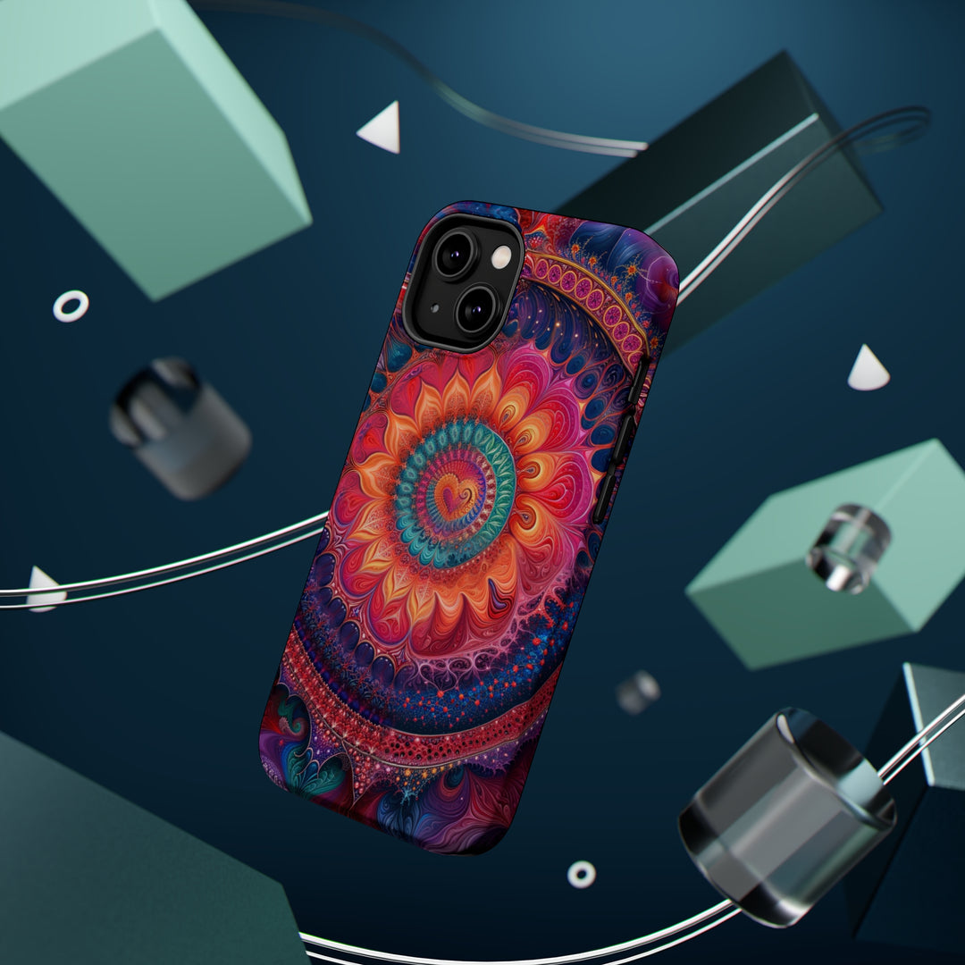 Vibrant Spiral Mandala - MagSafe Tough Case