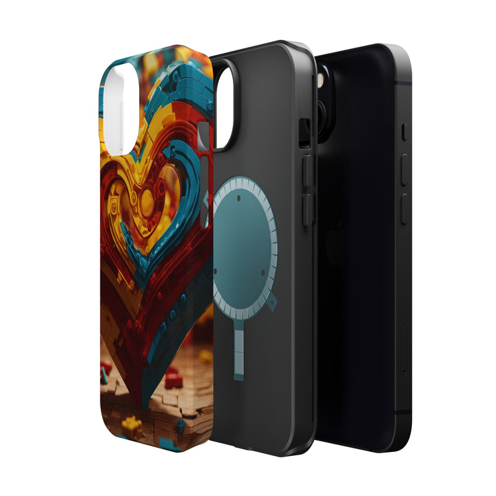 Colorful Heart Construction - MagSafe Tough Case