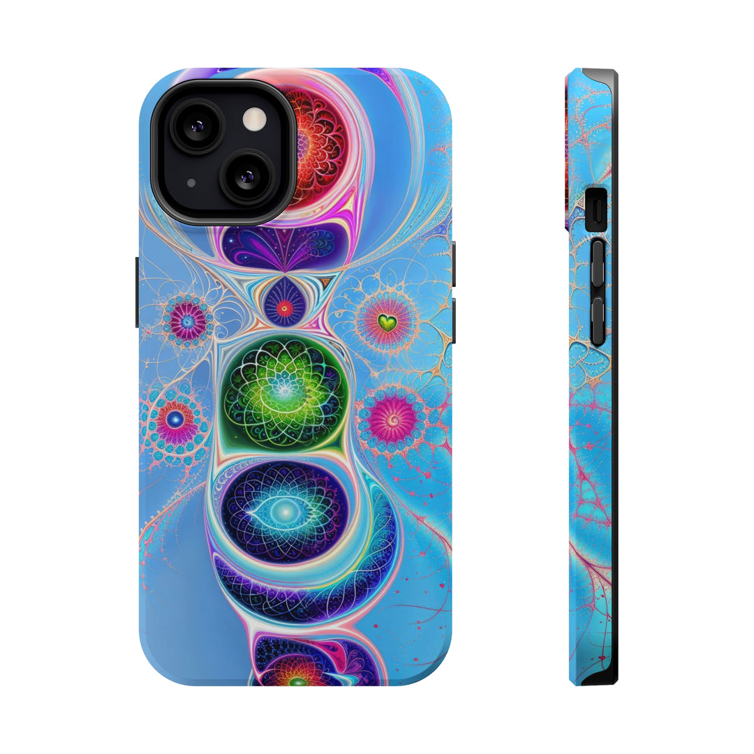 Vibrant Fractal Blossoms - MagSafe Tough Case