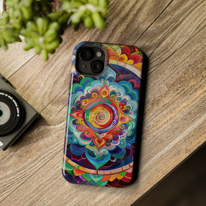 Vibrant Cosmic Mandala - MagSafe Tough Case