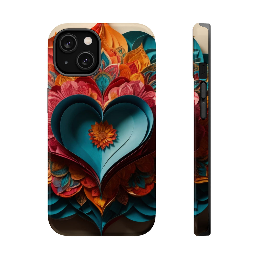 Colorful Heart Blossoms - MagSafe Tough Case
