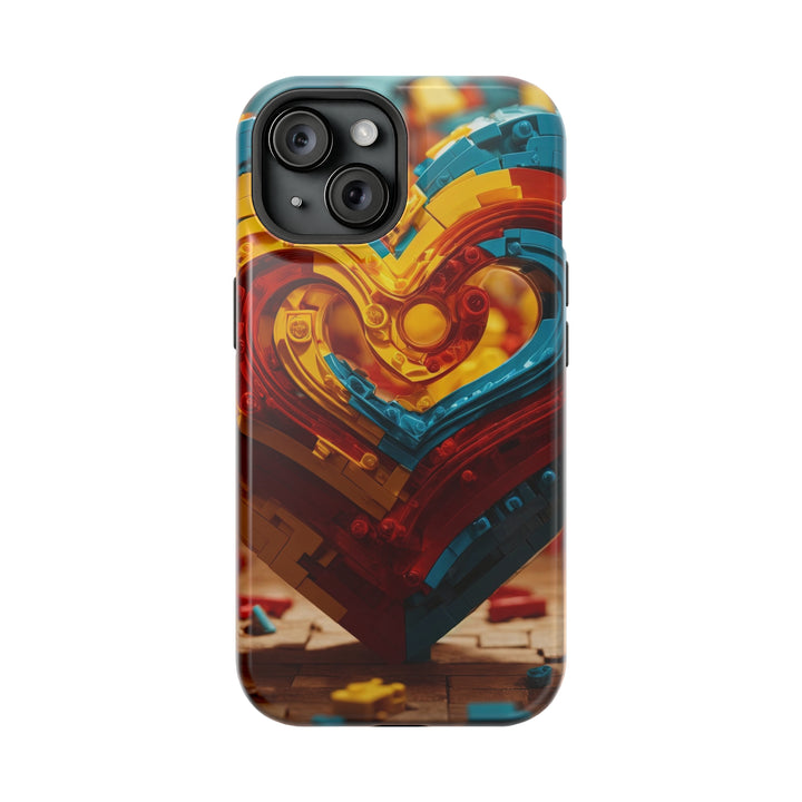 Colorful Heart Construction - MagSafe Tough Case