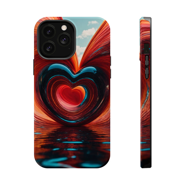 Swirling Heart Reflection - MagSafe Tough Case