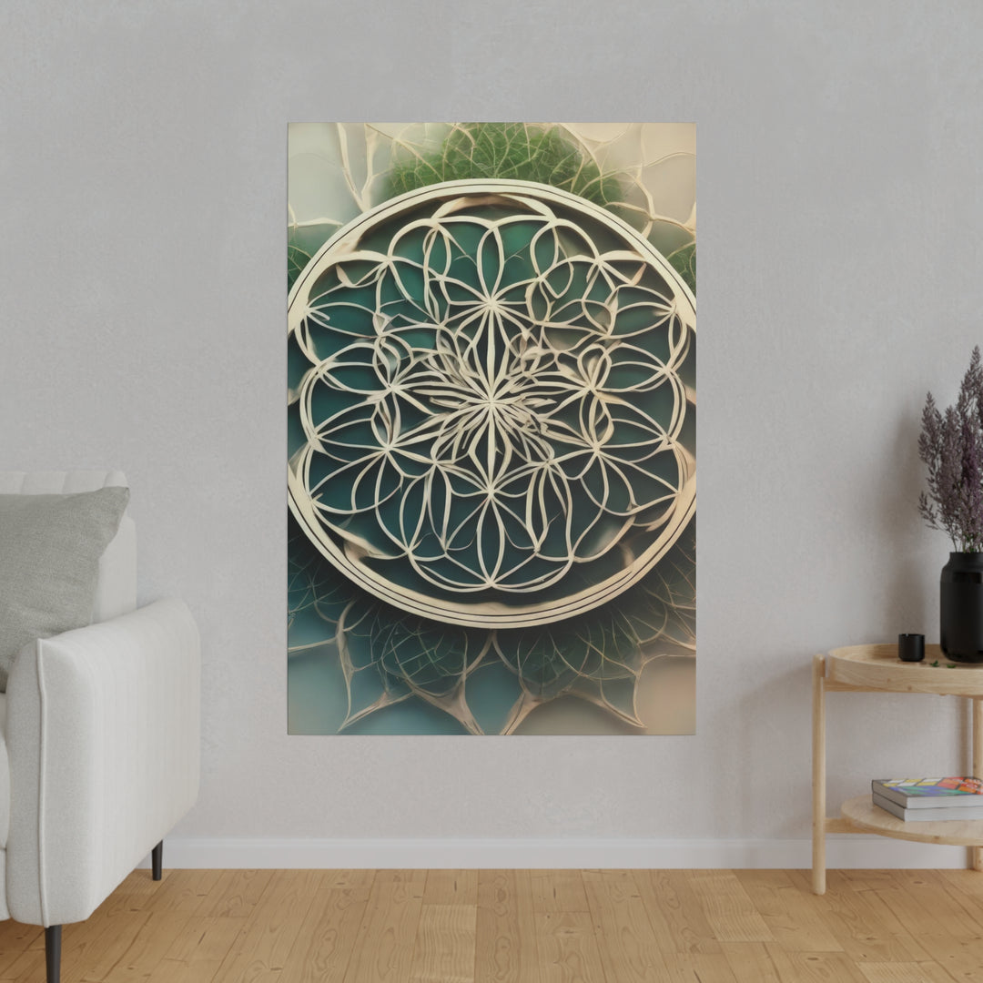 Circular Geometric Pattern - Matte Canvas