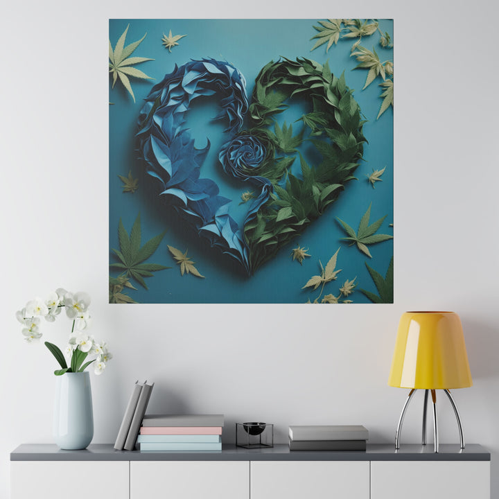 Botanical Dual Heart - Matte Canvas