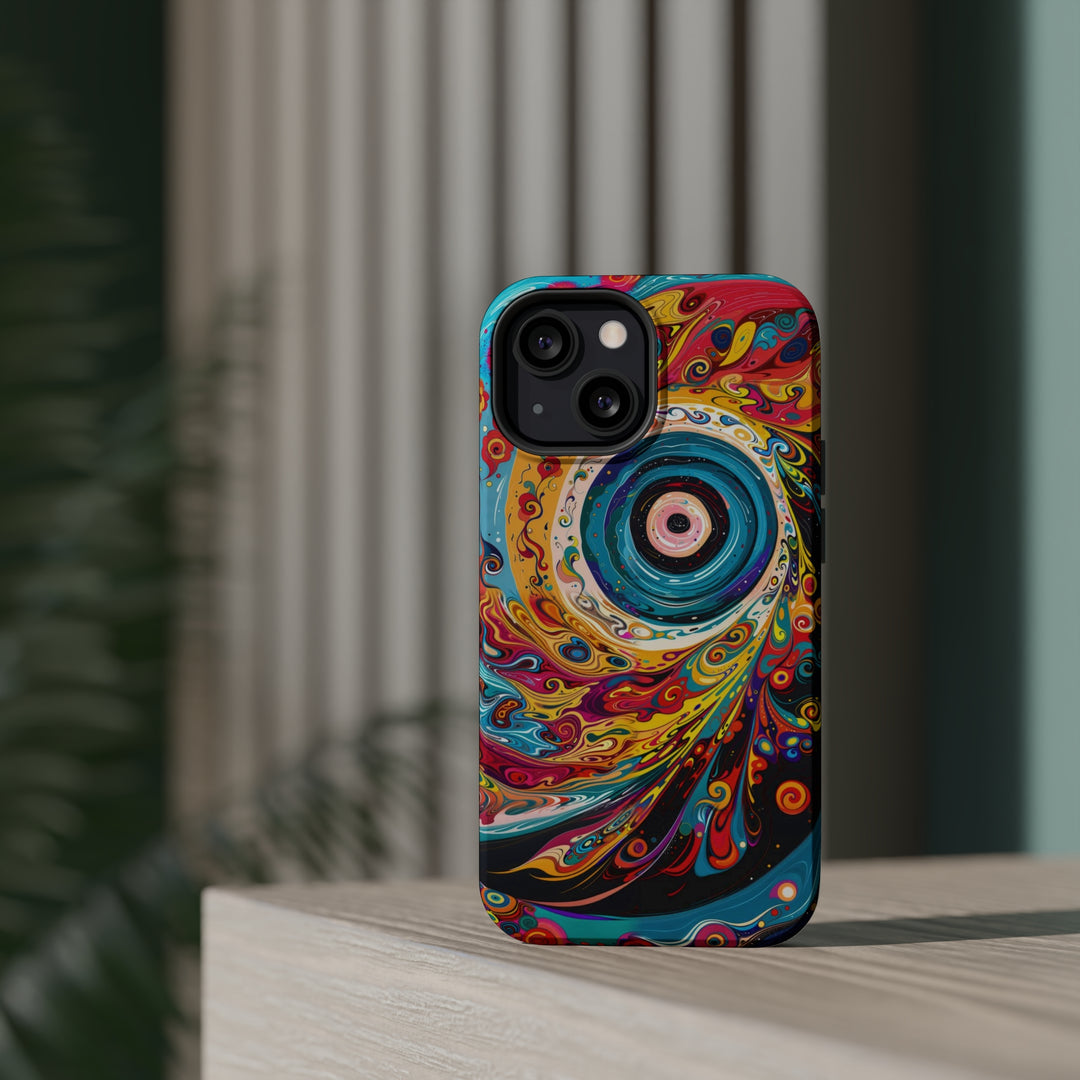 Vibrant Cosmic Swirl - MagSafe Tough Case